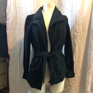 Anthropologie Jersey Tie Jacket